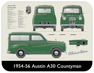 Austin A30 Countryman 1954-56 Place Mat, Medium